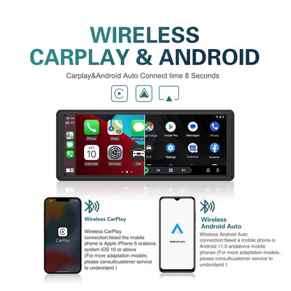 Drive Smart: 10.26-Inch Wireless Carplay & Android Auto Multimedia Video Player